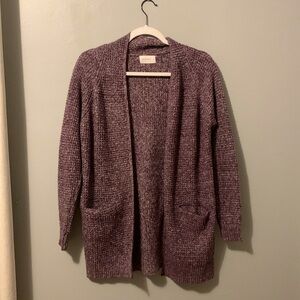 Mia & Tess purple woven cardigan, Size S
